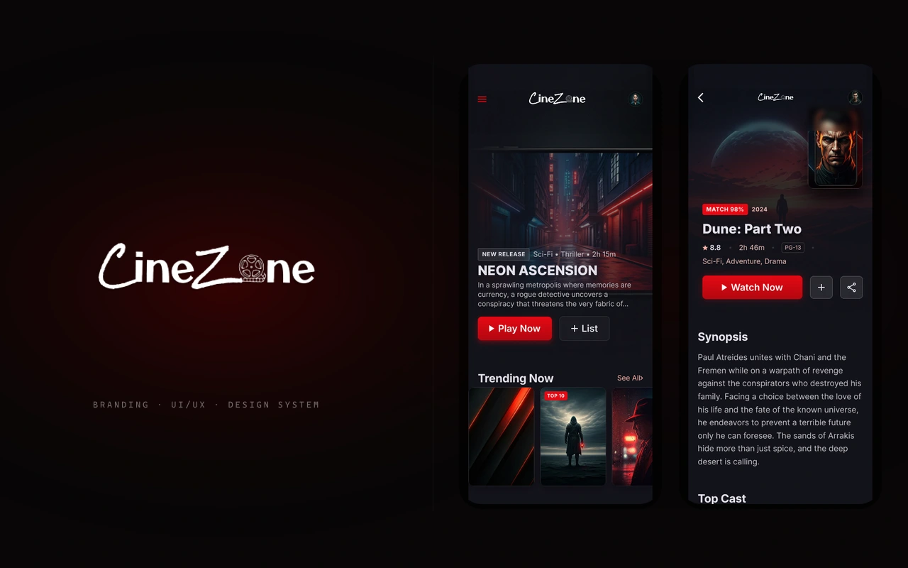 CineZone project preview