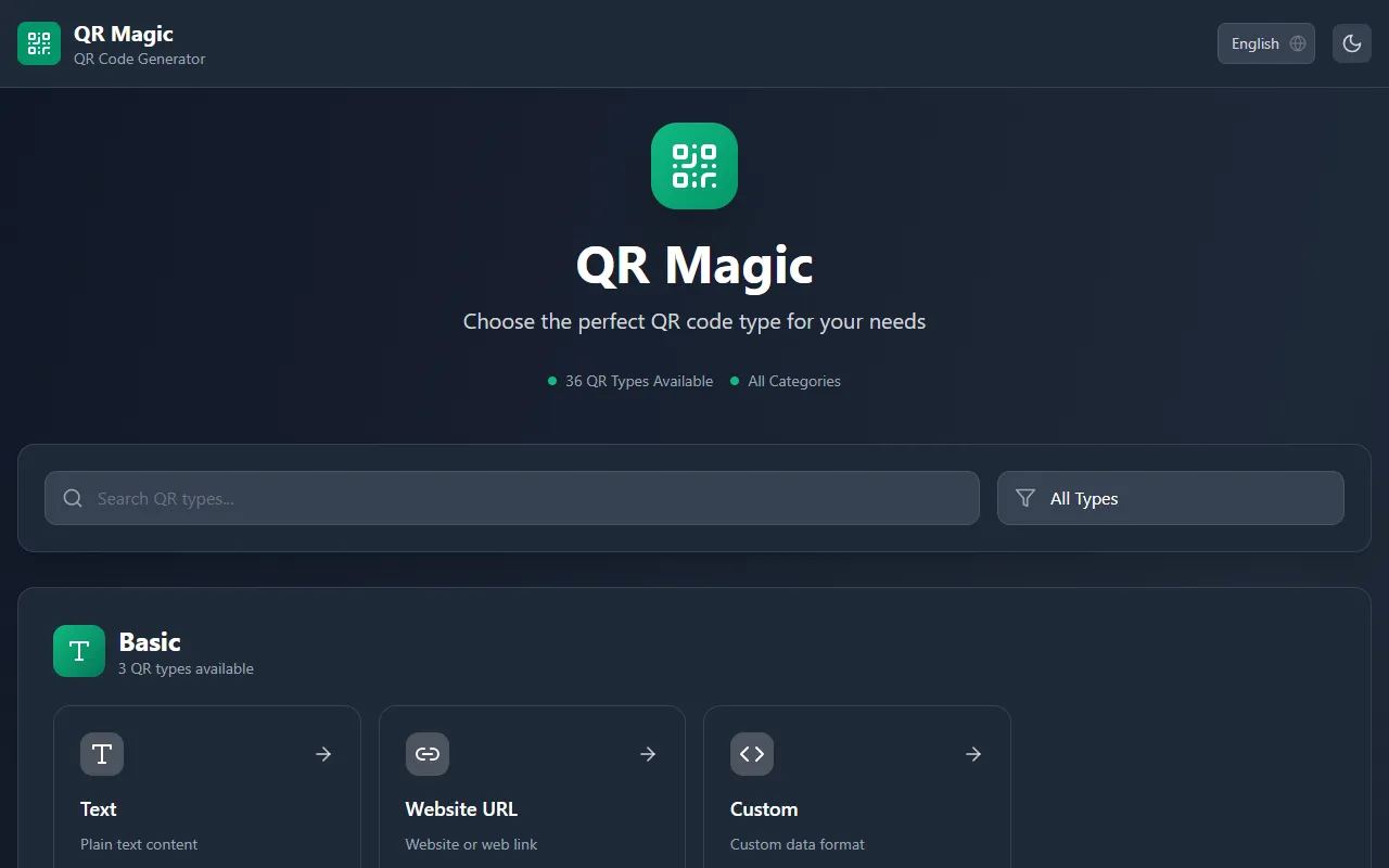 Magic QR project preview